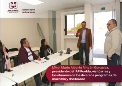 Visita del Presidente Mario Alberto Rincón González a las y los alumnos.