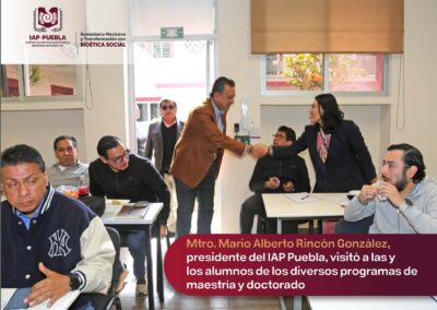 Visita del Presidente Mario Alberto Rincón González a las y los alumnos.