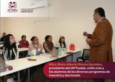Visita del Presidente Mario Alberto Rincón González a las y los alumnos.