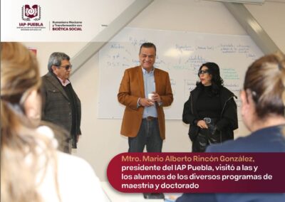 Visita del Presidente Mario Alberto Rincón González a las y los alumnos.