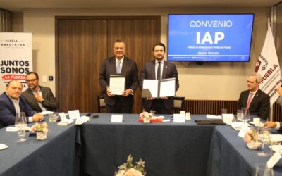 Firma de convenio con la Cámara Nacional de la Industria de Transformación del Estado de Puebla