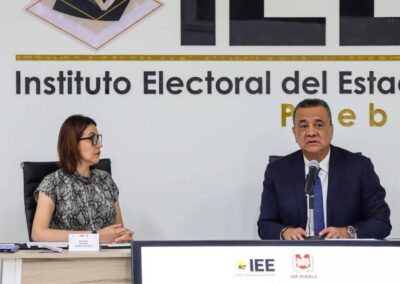 Firma de convenio de colaboración con el Instituto Electoral del Estado de Puebla