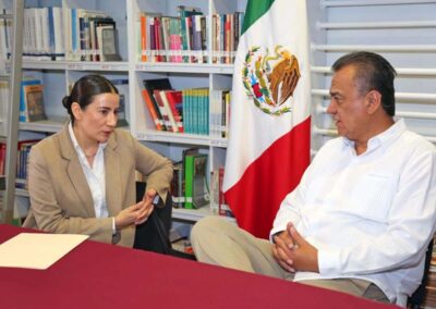 Reunión de trabajo con la Magistrada del Tribunal de Arbitraje del Estado