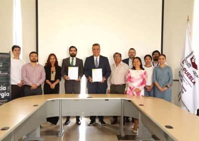 Firma de convenio con la Agencia de Energía del Estado de Puebla,