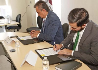 Firma de convenio con la Agencia de Energía del Estado de Puebla,