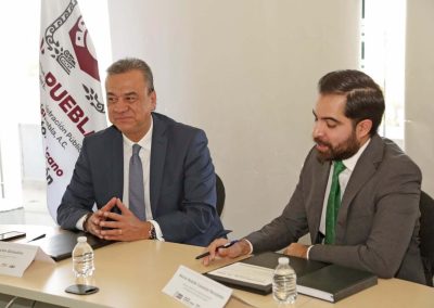 Firma de convenio con la Agencia de Energía del Estado de Puebla,