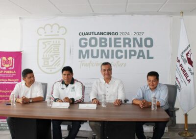 Convenio de colaboración institucional con el Presidente Municipal de Cuautlancingo