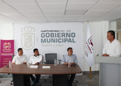 Convenio de colaboración institucional con el Presidente Municipal de Cuautlancingo