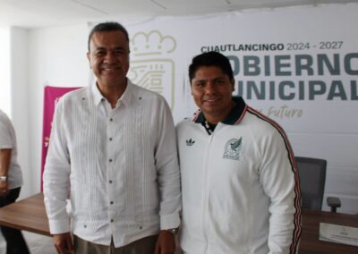 Convenio de colaboración institucional con el Presidente Municipal de Cuautlancingo