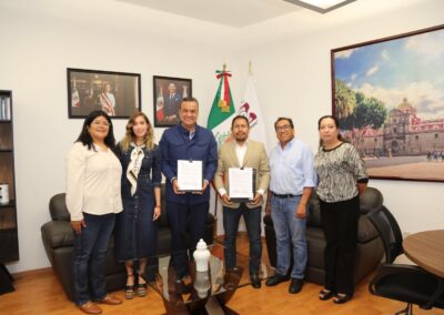 Firma de Convenio de Colaboración entre el IAP Puebla y el Ayuntamiento de San José Chiapa