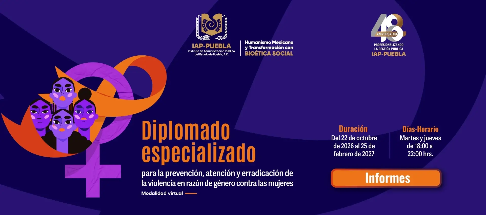Diplomado especializado para la prevención, atención y erradicación de la violencia en razón de género contra las mujeres
